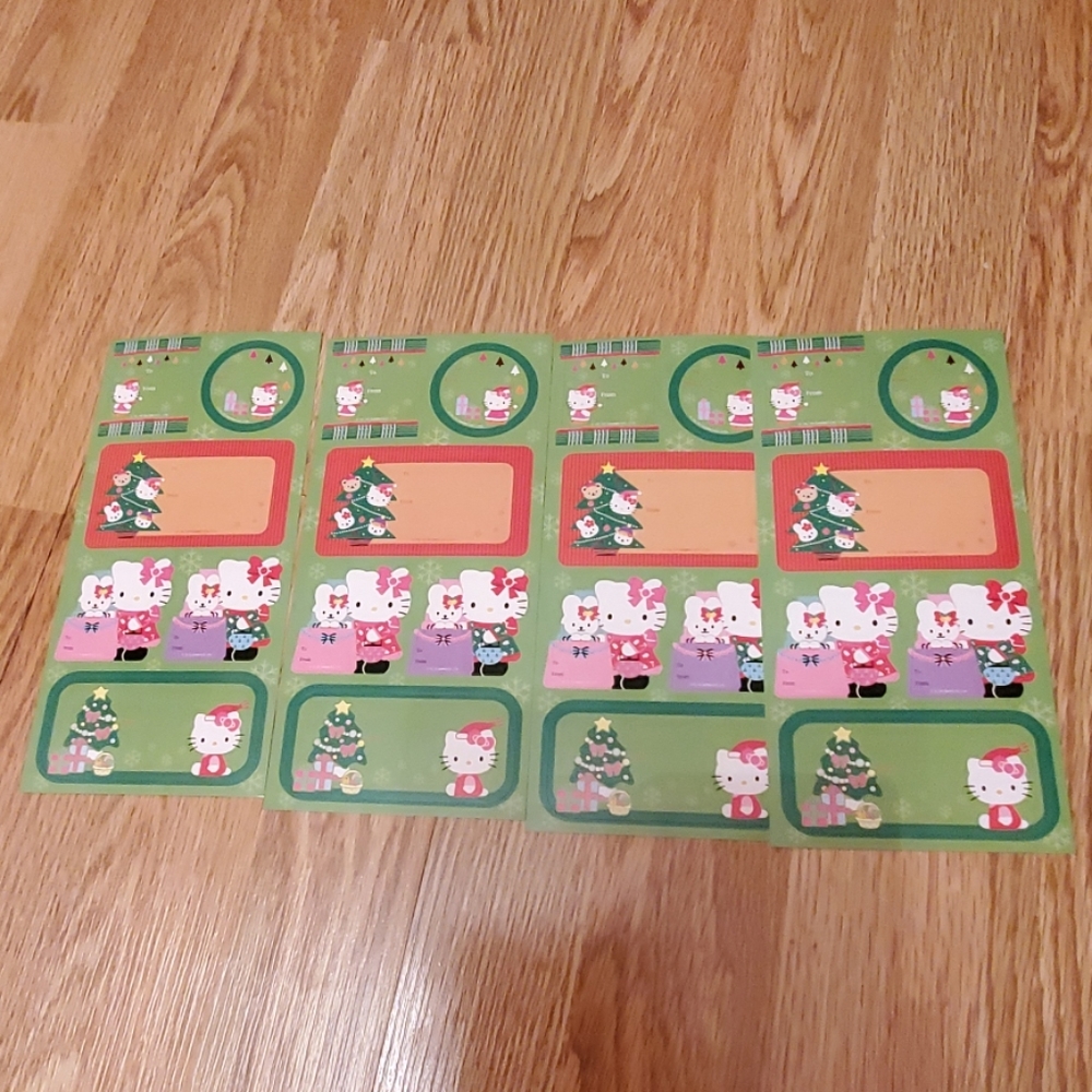 Vintage hello kitty holiday sticker set